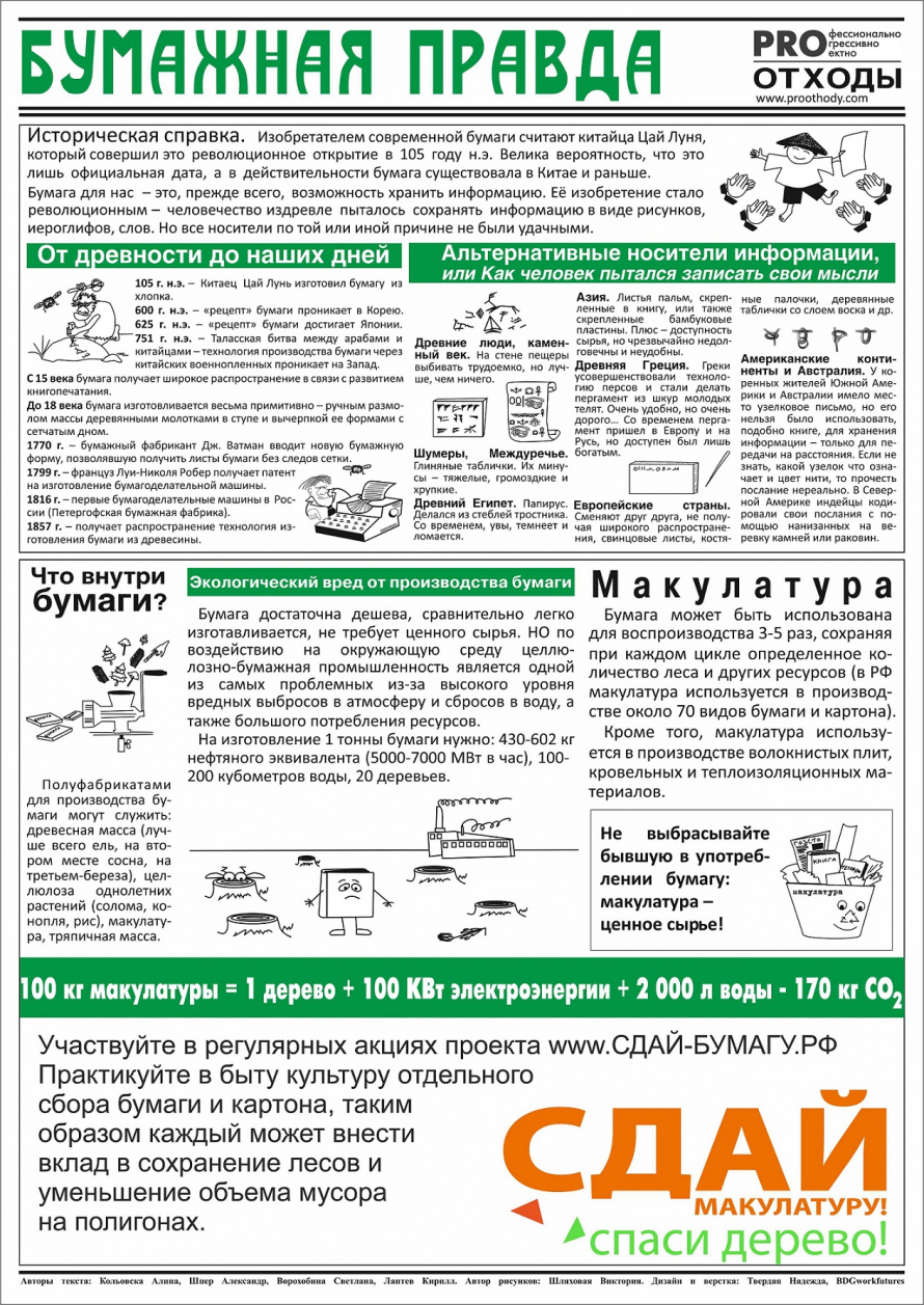 Акция "Сдай макулатуру – спаси дерево"