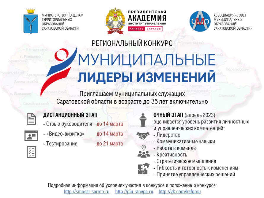 Региональный конкурс "Муниципальные лидеры изменений"